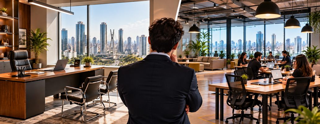 Escritório próprio ou coworking: qual modelo escolher para sua empresa em SP